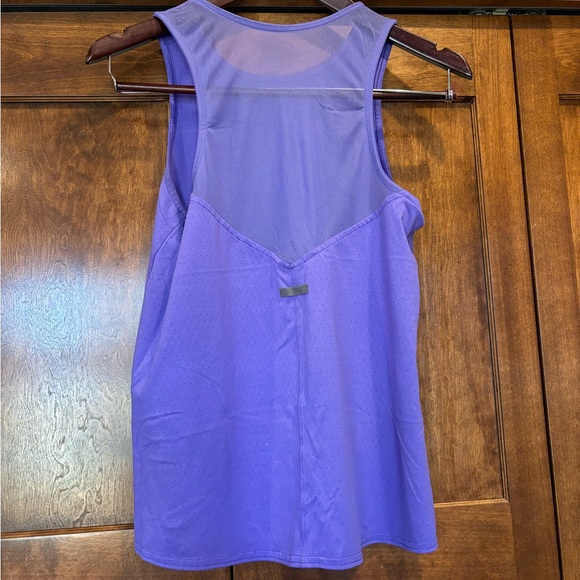 Oiselle running tank size 4 ; purple with mesh back - Picture 2 of 4